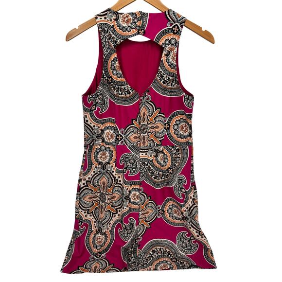 Moulinette Soeurs Dress Womens 6 Giedi Pink Medallion Cocktail Party Shift - Picture 4 of 11